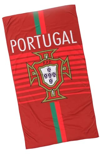 Toalla de Playa con Bandera Nacional de Portugal, Multiusos, Lavable a M¨¢quina, Suave, para Nataci¨®n y Aficionados