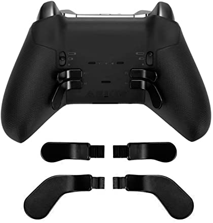 Joystick Controller Paddles 4PCS Elite Series Joystick Piezas de Metal Reemplazo de Acero Inoxidable Joystick Controller Paddles Joystick Controller Paddles para One (Negro)