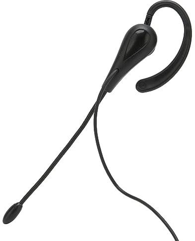 Call Center Headset, 3.5mm Wired Ear Hook Single Sided Customer Service Headphone with Mic, for Laptop Mobile Phones, for Telemarketing