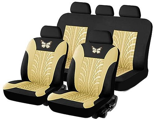 EGNIAN Leder Autositzbezüge Sets für Dacia Sandero Stepway 3.GEN 2.Gen 2012 2013 2014 2015 2016 2017 2018 2019 2020 2021 2022 2023-2025, Allwetter Wasserdicht, Bequem Sitzkissen Innenraum Zubehör