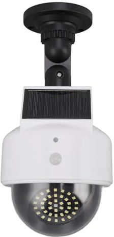HEEPDD Solar Dummy Fake Dome -, geeignet für den Innen- und Außenbereich, Mix mit echten Kameras für mehr Sicherheit