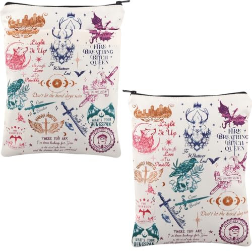 AKTAP Crescent City Book Sleeve - Velaris City of Starlight Light Up Book Pouch