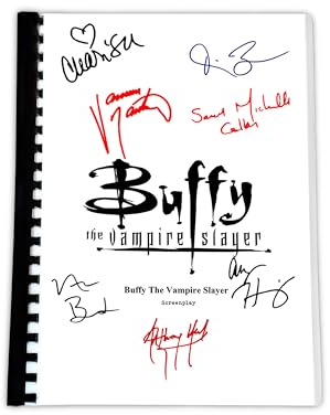 AllStarMedia Buffy the Vampire Slayer Full Script Series 1 Epiode 1 - Limited Edition Collectible With Autogramm Front Cover - Signed Film Collectible Fan Gift