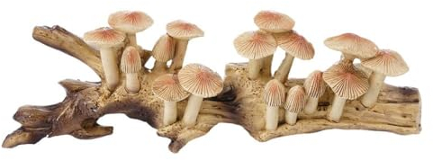 Harz-Pilz-Holz-Skulptur für Wohnzimmer, Schreibtisch, Statue, Dekoration, Kunstwerk, Ornamente, Ho Crafts, Wand, M6A0 Einrichtung, Pilz
