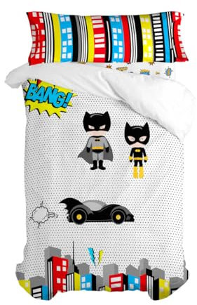 HappyFriday Mr Fox Bat Bettwäsche-Set, Mehrfarbig, für 80/90 cm Bett, 2-teilig