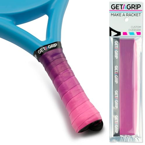 GET A GRIP - Personalisiertes Padel Übergriffband - Rutschfestes Padel Overgrip, Griffband für Tennisschläger, Badminton, Squashschläger - Anti-Schweiß (Cascade, 1 Grip)