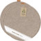Miqio Design Filz Sitzkissen XL Rund mit Antirutschnoppen | 40cm | 2er-Set | Indoor und Outdoor | Nachhaltig aus recycelten PET Flaschen | Waschbare Stuhlkissen rutschfest | beige