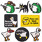 Anwlki 8 Stück Patches Klett Patch, lustig süß gestickte Aufnäher taktische Moral Klettverschluss-Aufnäher für Rucksäcke, Taschen, Geschirre, Westen, Militäruniformen, Jacken, Jeans, Hüte
