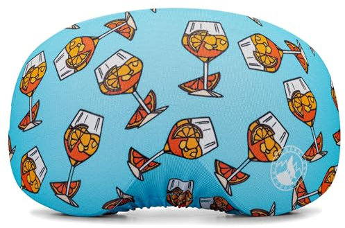 Ski Snowboard Goggle Cover Sleeve - Lens Scratch Dust Protection for Travel Storage and Apres (Spritzin)