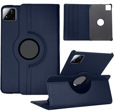 Funda Compatible con Xiaomi Mi Pad 7 / Mi Pad 7 Pro 11.2 Tableta 2025, Multiángulo Carcasa Cuero PU Soportes Giratorios de 360°