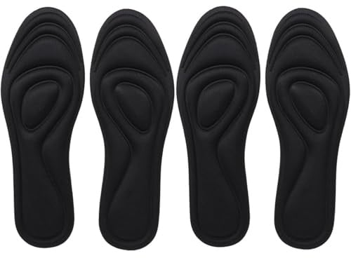 MtnLaur Memory Foam-inläggssulor 2 par, innersulor, mjukt fotskydd med molnkänsla, komfortskoinnersula (40-45)
