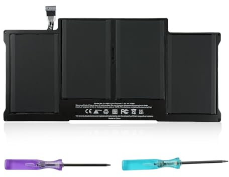 Chinoket A1496 Batterie d'ordinateur Portable pour MacBook Air 13 A1369(Late 2010 Mid 2011) A1466(Mid 2012 2013 Early 2014 2015 2017) A1405 A1377 MC965LL/A MC966 MD231 MD760 MJVE2LL/A