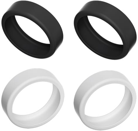 4PCS Flexible Silicone Ring Covers Anti-Scratch Elastic Case Protective Case Health Ring Protector Ring Covers Compatible,for Woking Out Women Men