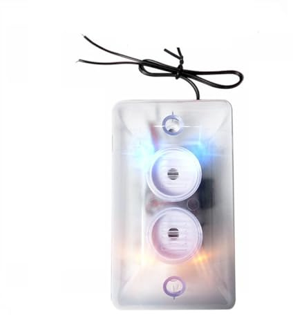 Taikuwu Verdrahtete Blitzsirene 120dB, 220V mit Rot-Blau LED Licht für Sicherheitssystem