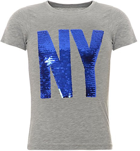 BEZLIT Jungen Wende-Pailletten T-Shirt Tollen Motiv 22029 Grau Größe 152