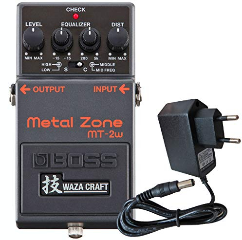 Boss MT-2w Metal Zone Waza Edition Distortion Pedal + keepdrum 9V Netzteil
