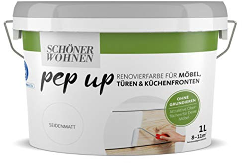 Pep up für Möbel Türen und Küchenfronten weiss seidenmatt 1 l