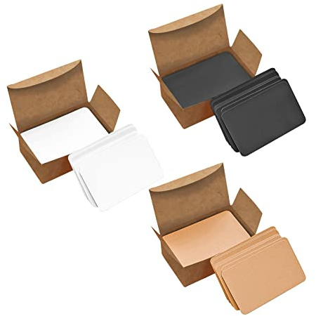 VANRA 300 Small Blank Index Cards Color Cardstock Study Flash Cards, 3.5x2 inches, Unruled with Rounded Corners (Assorted Colors, 300/Pack)