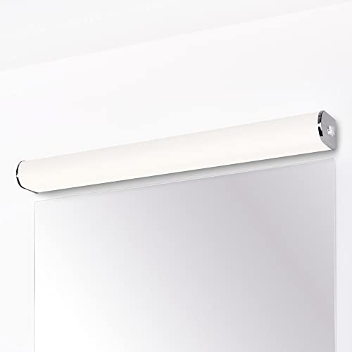 ENUOTEK 15W LED Badezimmer Lampe Wand Spiegelleuchte Seitlich mit Schalter Badlicht über Spiegel IP44 60 CM Länge Hohe Helligkeit 1400Lm Neutralweiß 4000K Beleuchtung Nicht Dimmbar