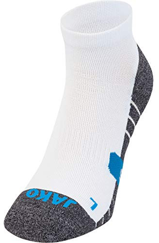 JAKO Unisex Trainingssocken Kurz, Weiß, 43-46