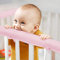 Eastern Corridor-EU 3-teiliges Schutz-Set für Kinderbettgitter von Chewing, sicherer Zahnschutz für Standard-Kinderbetten, passend für Seiten- und Vorderschienen (Rosa)