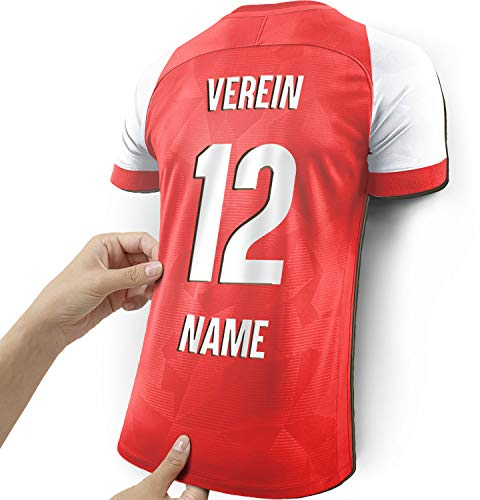 Elbeffekt Trikotlampe für Mainz Fans aus Holz - personalisierbares Geschenk - schenke dein individuellen Mainz Fanartikel aus Echtholz