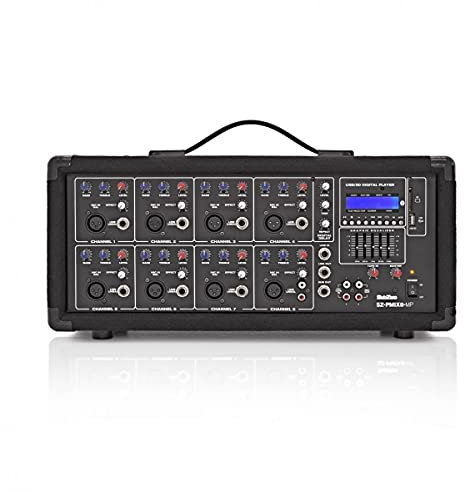 SubZero Powered Mixer with Media Player & Bluetooth 200W RMS