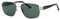 Air Force AF387 Sonnenbrille Herren Sonnenbrille Rechteckig Polarisierte Brille, Gold und Schwarz