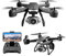 6K Large Drones with cameras are for beginners With Camera, Dual Camera Quadcopter Long Endurance Drones with cameras are for beginners Remote Control Aircraft With 3 Battery, Headless Mode,