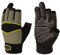 Skytec Xeri 1 Pair Open Digit Leather Work Gloves with Neoprene Coating that Provide Cut Resistance (Small)