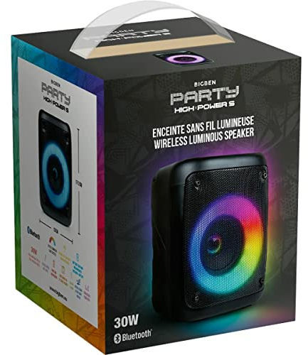 Visuels Non contractuels. https://www.bigben.FR/ 3499550387186 Enceinte Bluetooth Lumineuse – PARTYBTHPS
