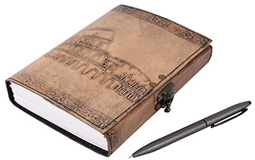 OVERDOSE The Colleseum Vintage Leather Diary 5x7