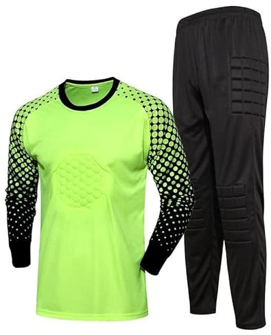 Fußball Torwarttrikot Junge Torwartbekleidung Anzug Hose T-Shirt Langen Ärmeln Jogging Sport 4-13 Jahre alt