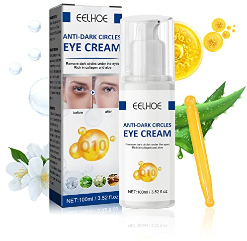 Jasminsalbe Plus 100ml - Jasminsalbe Augenringe Jasmin Salbe Augenringe Jasminsalbe Schlupflider, Augenringe Entfernen Augencreme Mit Collagen Und Aloe Vera Mit 1 Doppelseitigem Augenmassagegerät