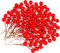 DERAYEE 100pcs Petit Baies de Houx de Noël Baies Artificielles pour Décorations Arbre de Noël et de Couronnes de Noel Faisant des Fournitures(Rouge)