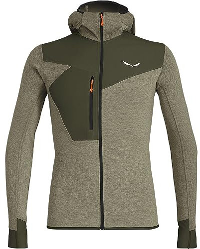 Salewa Puez 2 Dry Hooded Jacket Men, dark olive melange/0910, S