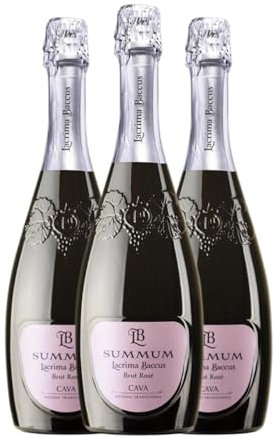 Lavernoya Lacrima Baccus Summum Rosé Brut Cava 75 cl (Schachtel mit 3 Flaschen von 75 cl)