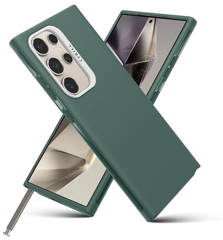 CYRILL von Spigen UltraColor kompatibel mit Samsung Galaxy S24 Ultra, [Staubfrei] Premium TPU Schutzhülle Case Cover (2024) - Kale