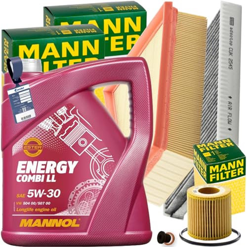 Inspektionspaket + 5L 5W30 Motoröl passend für Polo 6R Fabia