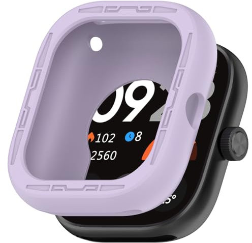 BBZ Redmi Watch 4 Case,Silicone Protective Case Cover Compatible with Redmi Watch 4