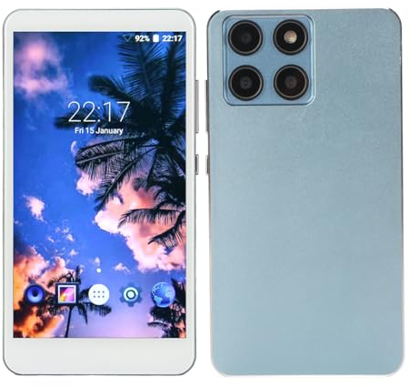 Lecteur MP4 avec BT et WiFi, pour Lecteur MP4 Portable, Lecteur de Musique à écran HD Entièrement Tactile de 5,0 Pouces, Prise en Charge de la Réduction du Bruit, Radio (Blue)