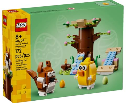 LEGO Spring Animal Playground Building Toy Set with Bird and Squirrel Figures, Tree-House Playset for Kids, Gift Idea for 8 Plus Year Old Boys and Girls Who Love Imaginative Play 40709