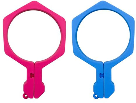 Hsthe Sea 2Pack Sublimation Tumblers Pinch Tool,Pinch Perfect Tumbler Clamp for 20 Oz Sublimation Blanks Tumbler Skinny Straight (Blue, Pink)