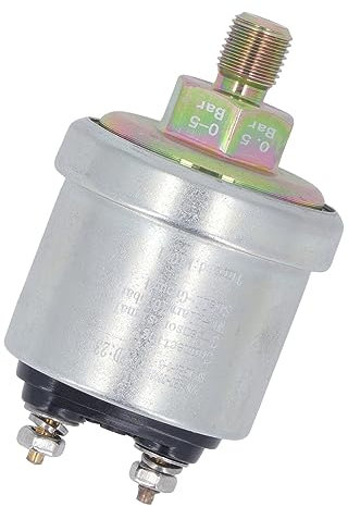 Öldrucksensor, Motoröldrucksensor, Hochdruck-Öldrucksensor aus Messing M10x1 1/8NPT Außengewinde für VDO, Fluorometer (0-5bar)