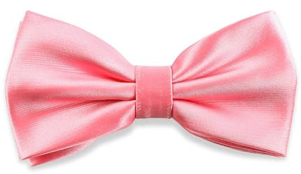 Papillon rosa per uomo preannodato e regolabile - Papillon da abito rosa | Papillon con ampia scelta di colori