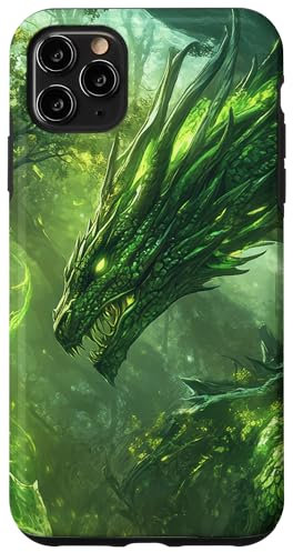 iPhone 11 Pro Max Enchanted Majestic Forest Guardian Dragon Emerges Greenery Case