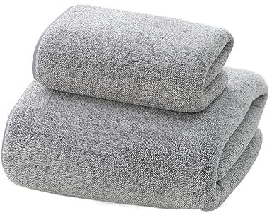 Luxuriöses Bambus-Badetuch, ultra-saugfähig, dickeres Handtuch für Spa und Strand, gestreiftes Design für einen stilvollen Look
