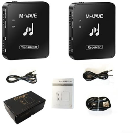2.4G Wireless In-Ear Monitor Earphone Rechargeable Trasmettitore Ricevitore (1 Set)