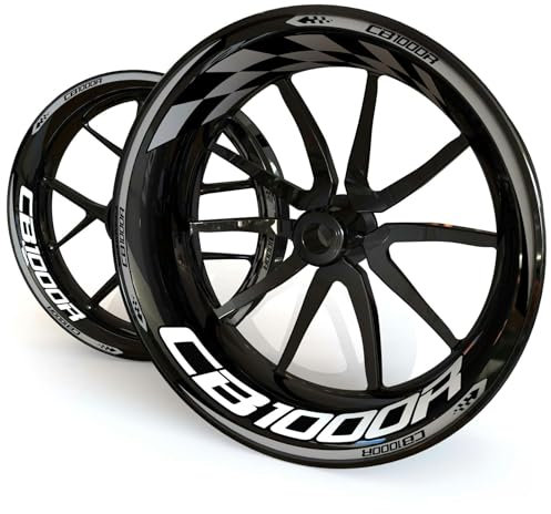 Adesivi impermeabili Per CB 1000R CB1000R Kit Adesivi Ruote Cerchio Pneumatico Moto Set Cerchio adesivo ruota moto