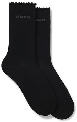HUGO Women's Regular Socks, black, 35-38